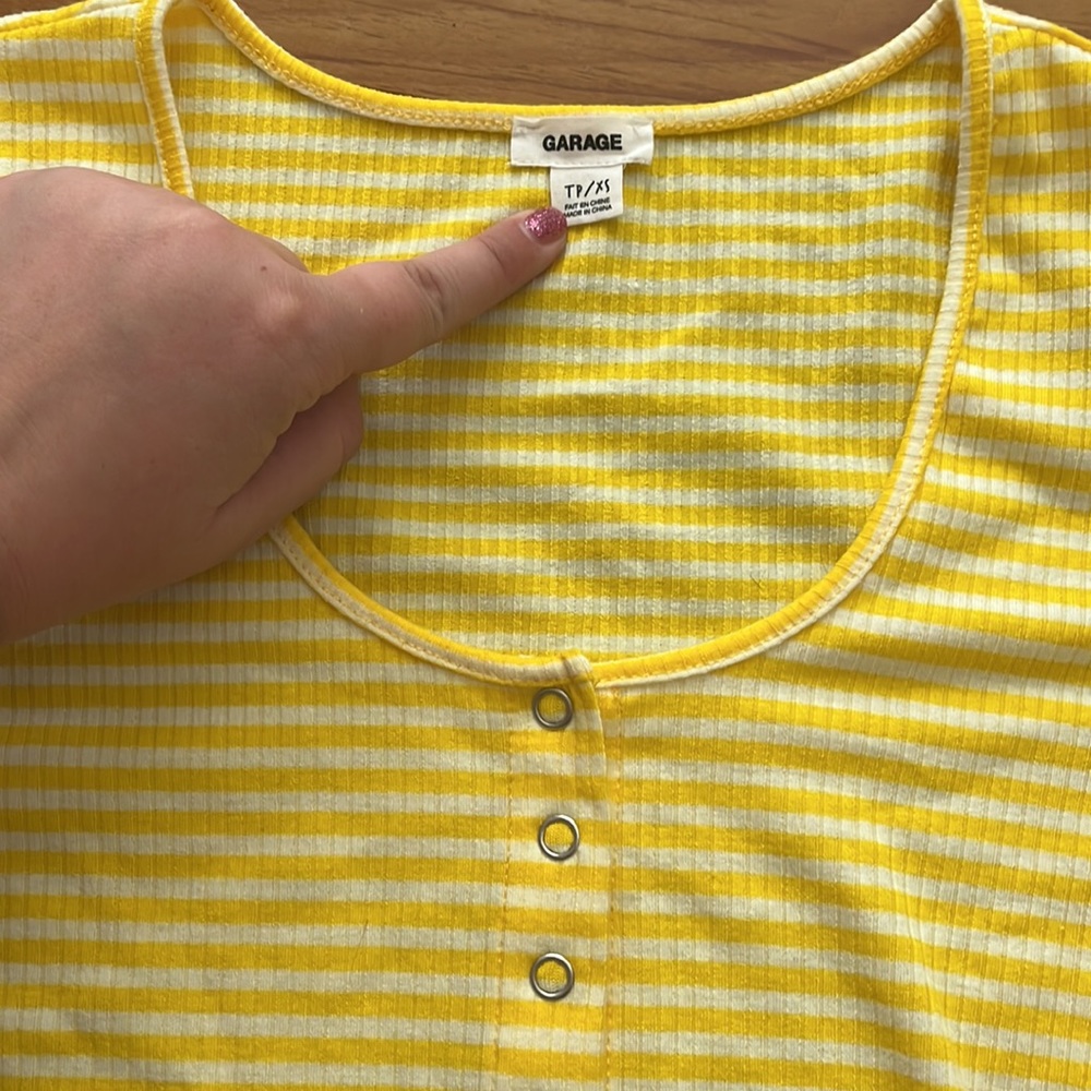 Striped Yellow Top - Picture 3 of 3